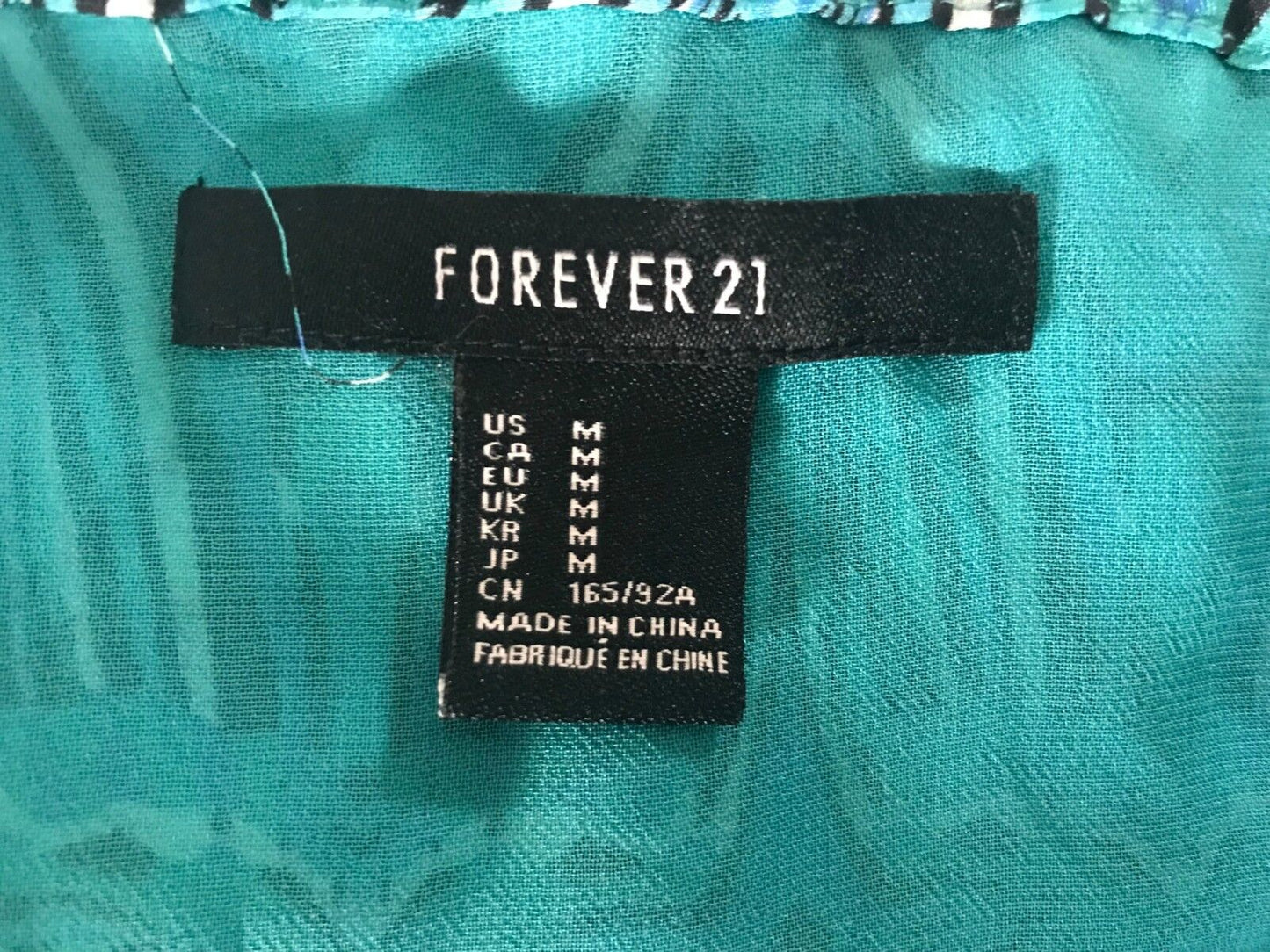FOREVER 21 Dress MultiColoured Geo Print Sleeveless Ladies Size M 10 12 NEW