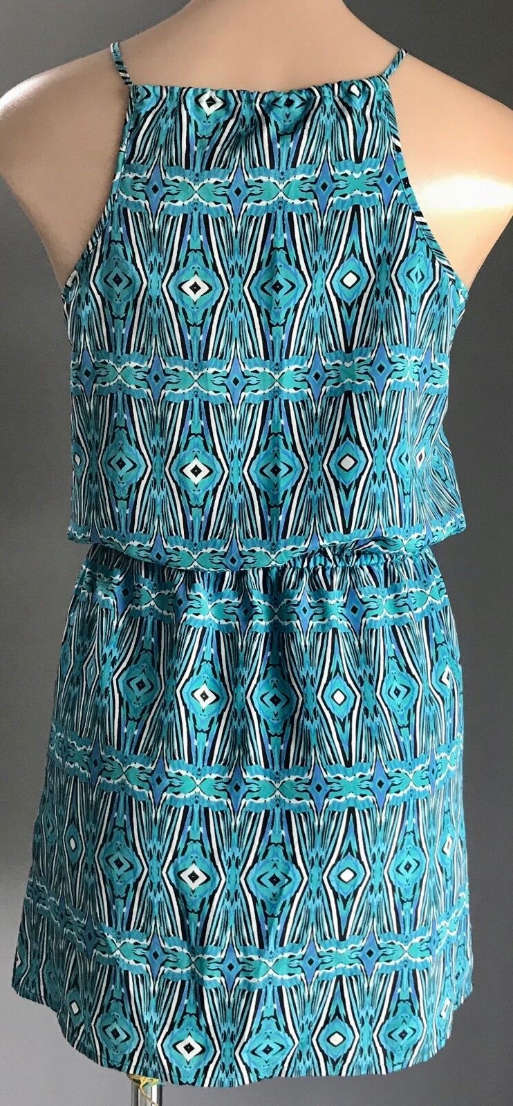 FOREVER 21 Dress MultiColoured Geo Print Sleeveless Ladies Size M 10 12 NEW
