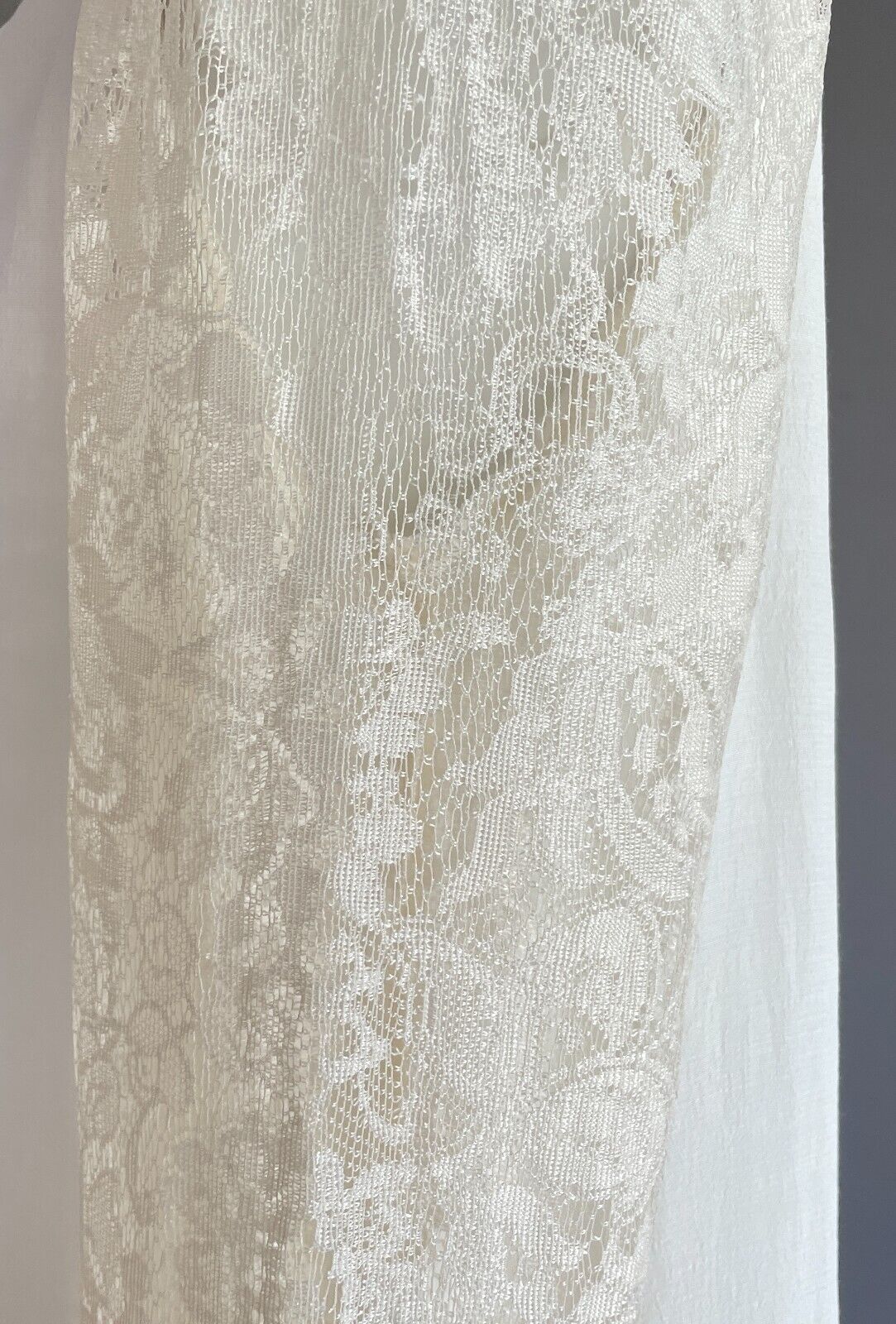 FOREVER NEW A-Line Dress Off White Long Lace Sleeves Size 8 Short Length