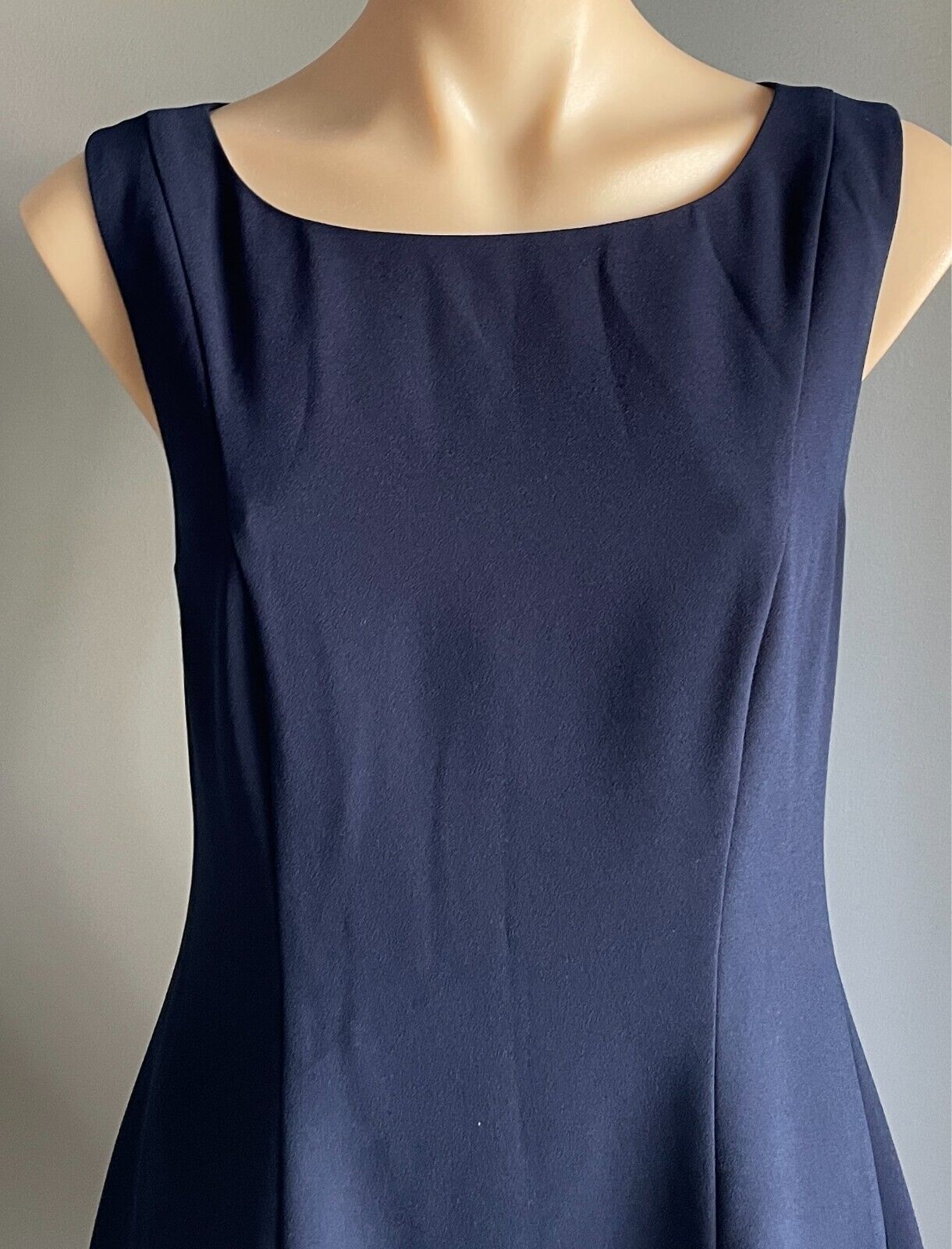 FOREVER NEW A-Line Dress Navy Blue Size 10 Sleeveless Short Length