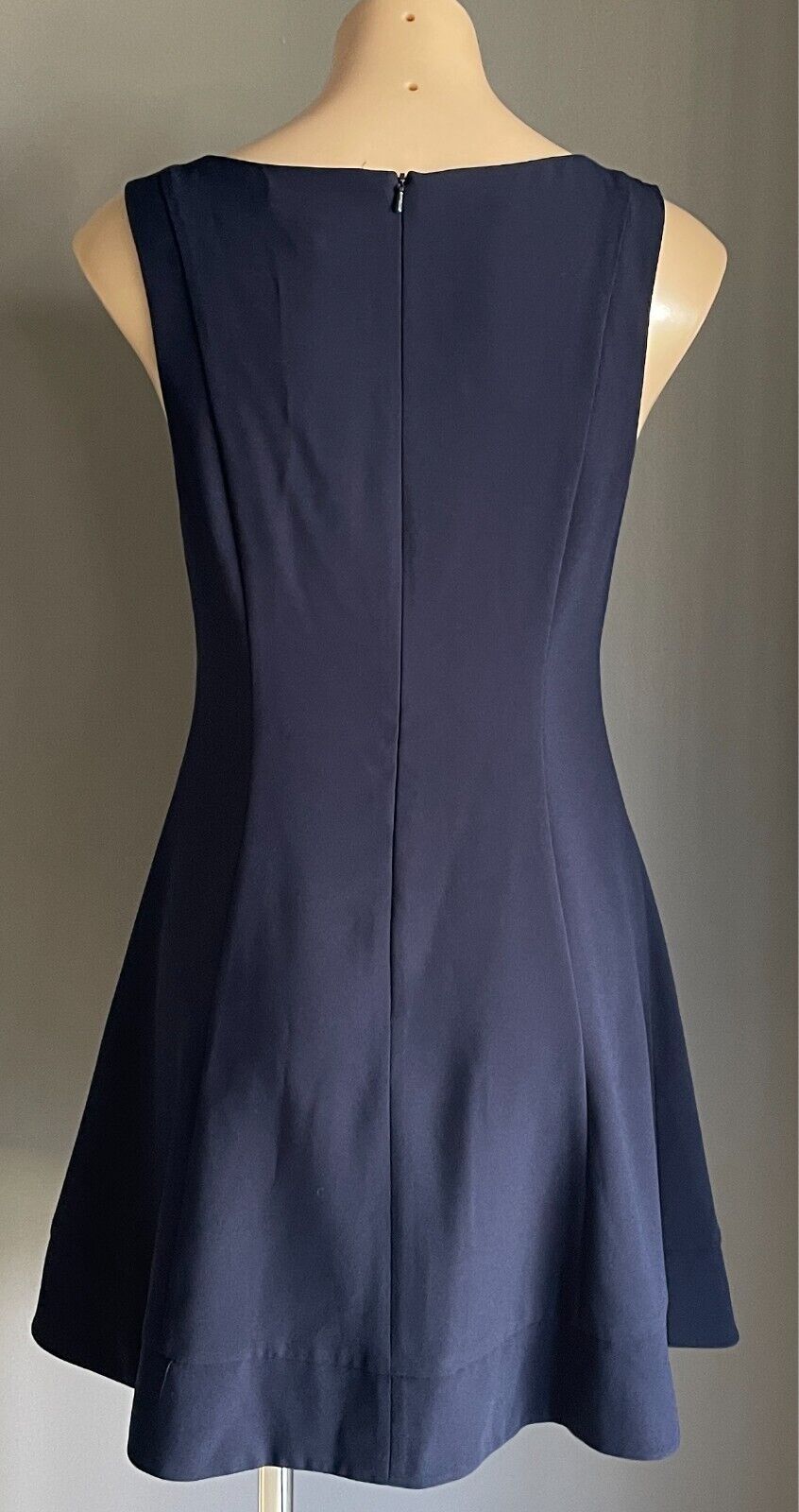 FOREVER NEW A-Line Dress Navy Blue Size 10 Sleeveless Short Length