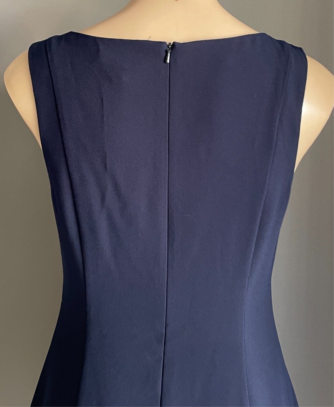 FOREVER NEW A-Line Dress Navy Blue Size 10 Sleeveless Short Length