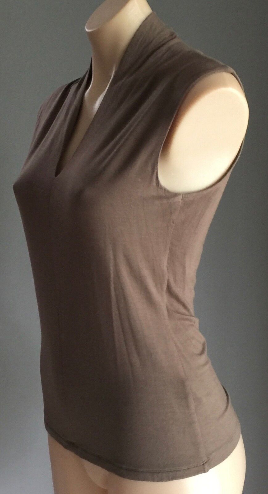 EVENTS Top Khaki Green Stretch Sleeveless Tank Top Ladies Size S 10