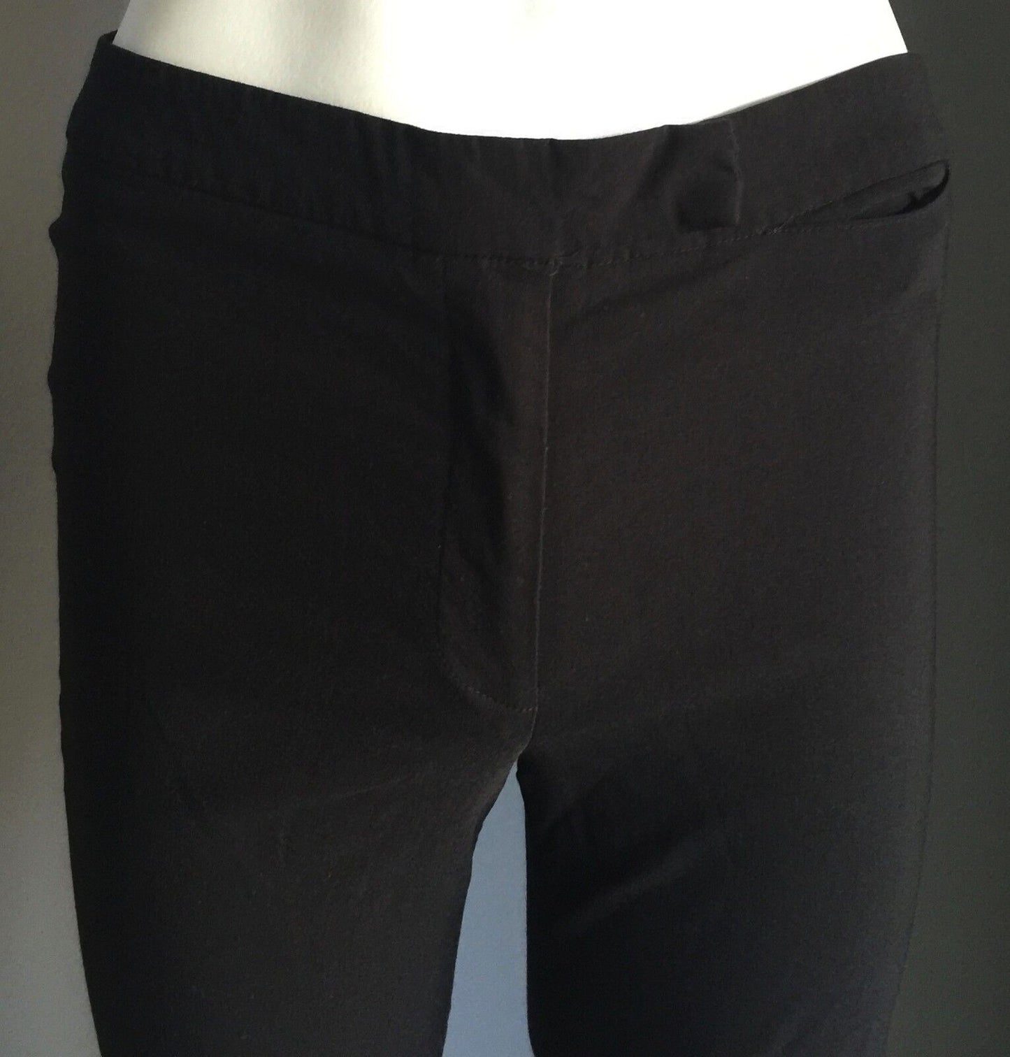 COOPER ST CLOTHING Pants Black Straight Leg Cuffed Cropped Trousers Size 10