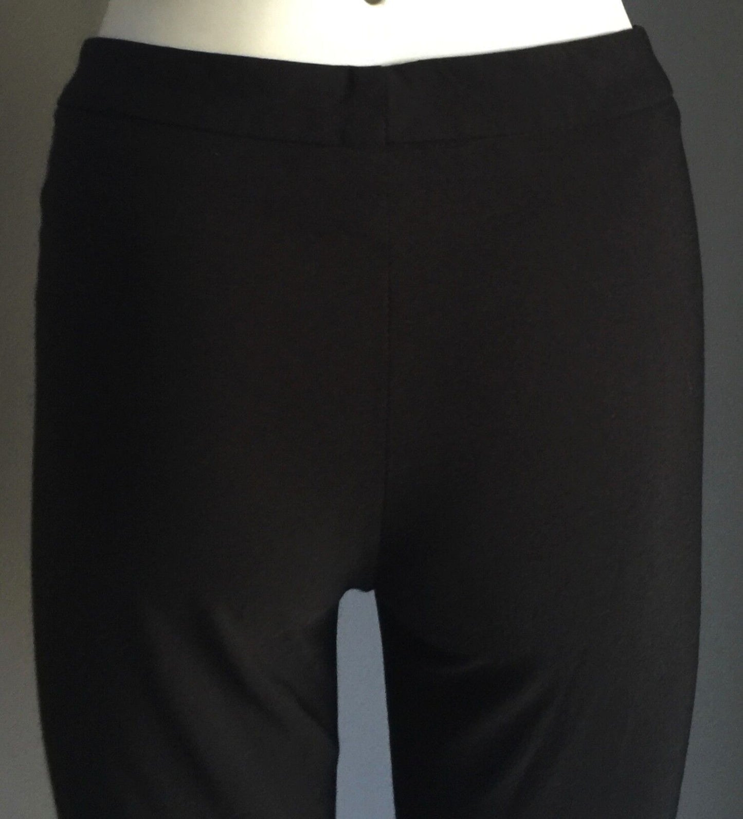 COOPER ST CLOTHING Pants Black Straight Leg Cuffed Cropped Trousers Size 10