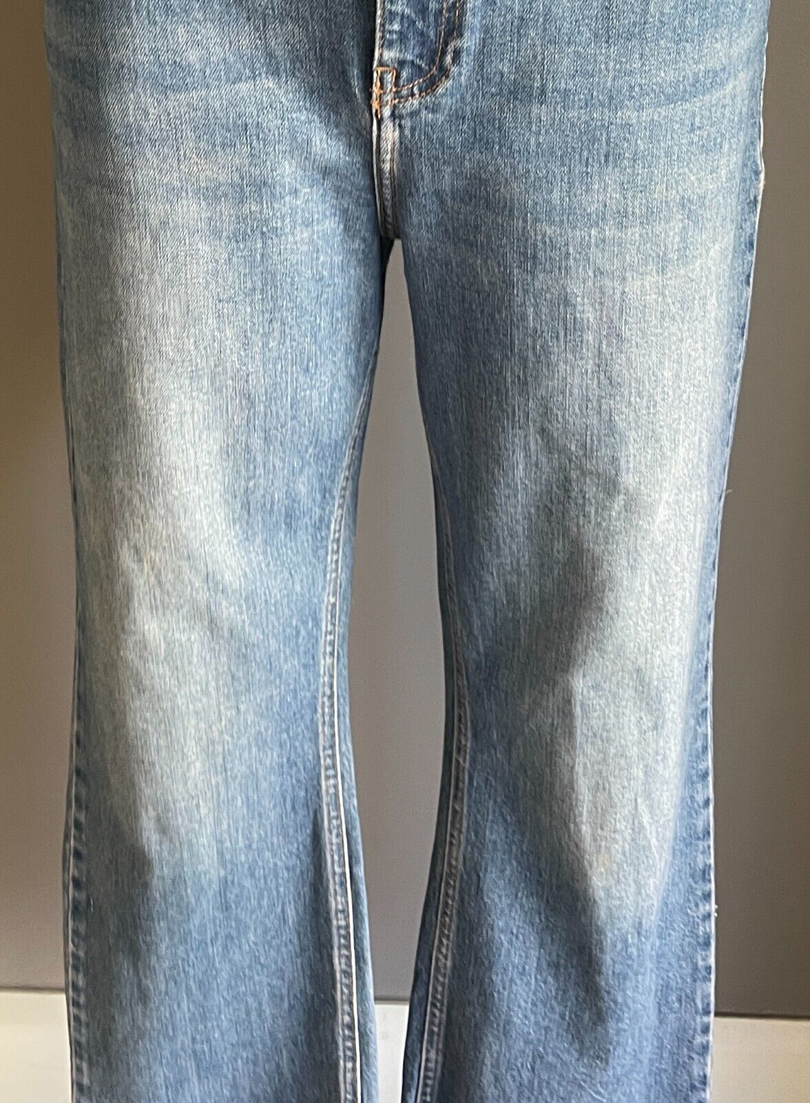 TOPSHOP Moto Dree Size 16 Jeans Straight Leg Crop Denim Fray Hem W34 L30 AU 16