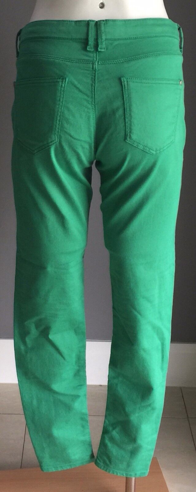 TOPSHOP Moto Leigh Size 12 Jeans Soft Denim  Green W 30 L 30 AU 10 NEW