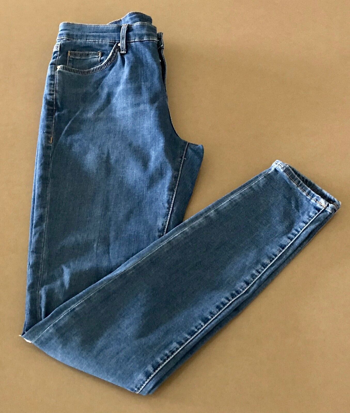 TOPSHOP Moto Jeans Size 10 Distressed Skinny Stretch Denim W28 L32