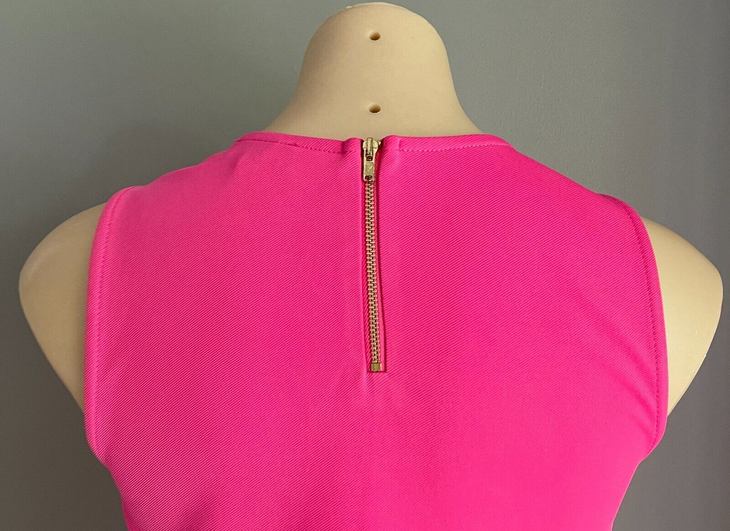 TOPSHOP Top Pink Sleeveless Bow Trim at Front Stretch Size 8 10 NEW