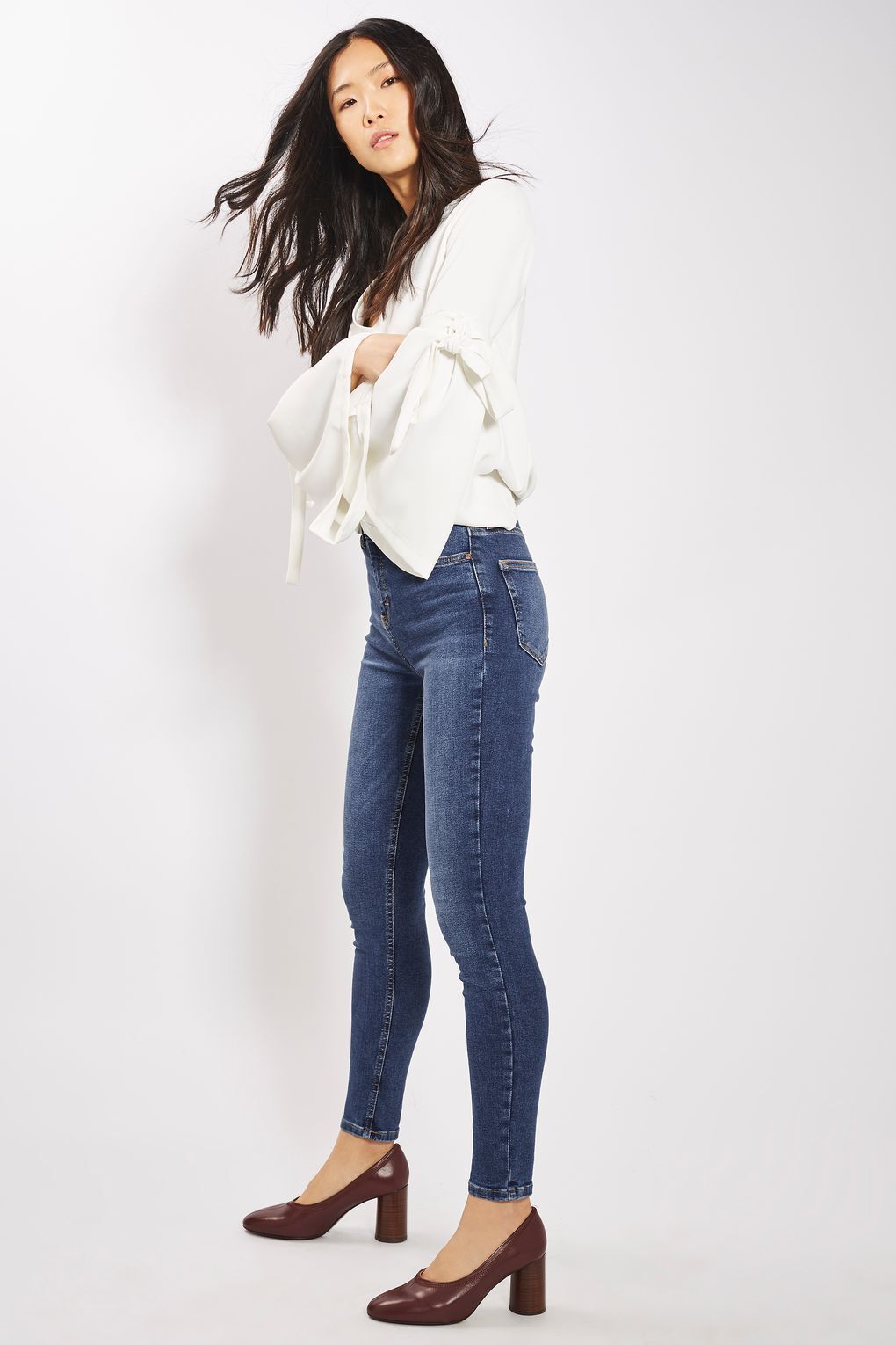 TOPSHOP Moto Jamie Jeans Size 6 Skinny Denim  High Waist Ladies W25 L30 AU 6