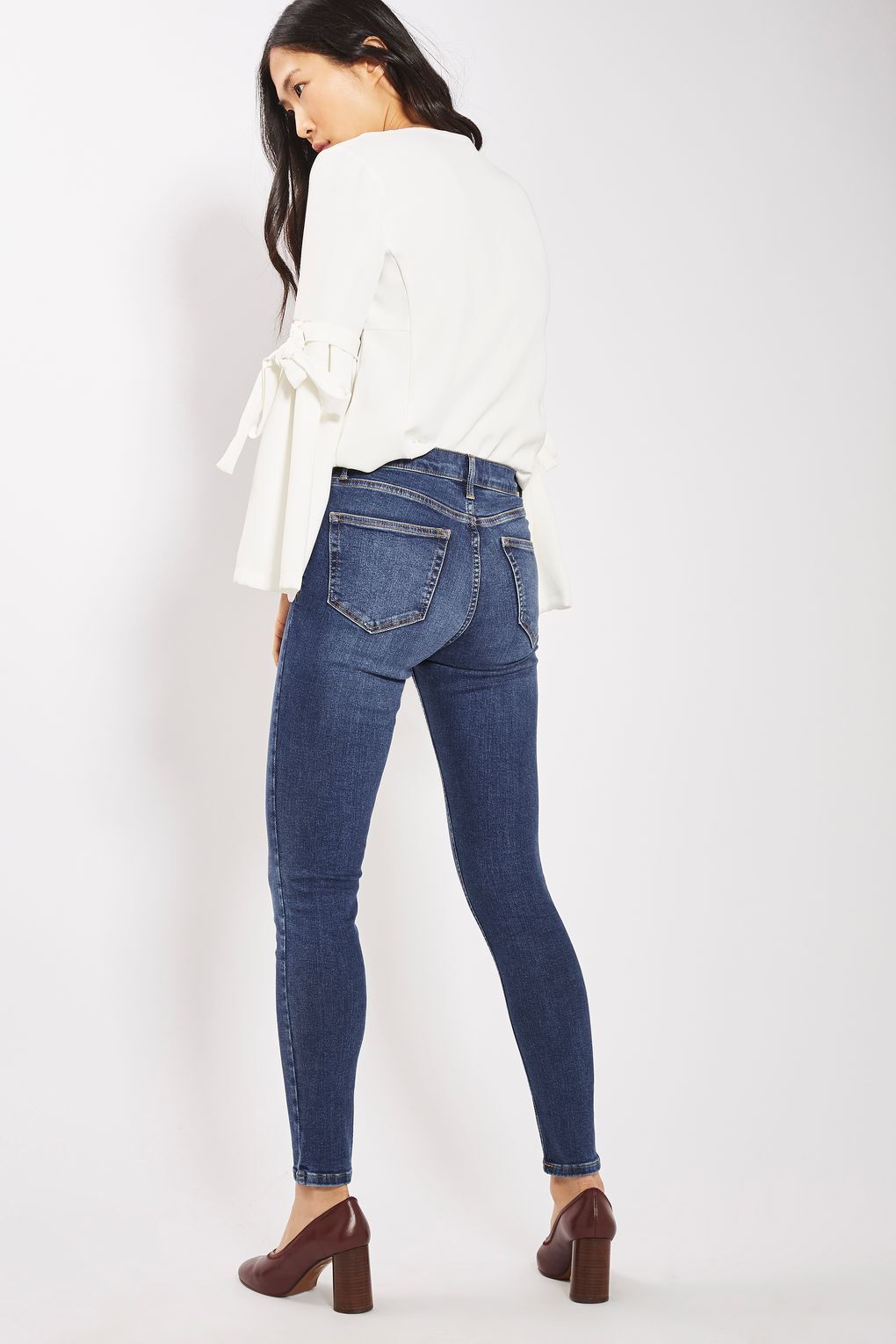 TOPSHOP Moto Jamie Jeans Size 6 Skinny Denim  High Waist Ladies W25 L30 AU 6