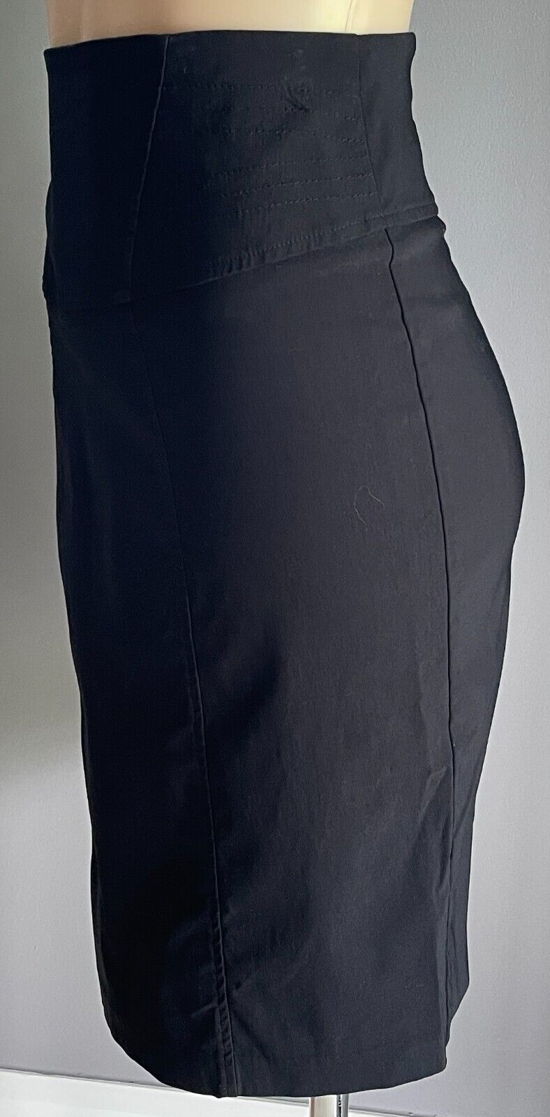 PORTMANS Skirt Black Stretch Pencil Knee Length Size 16 Classic
