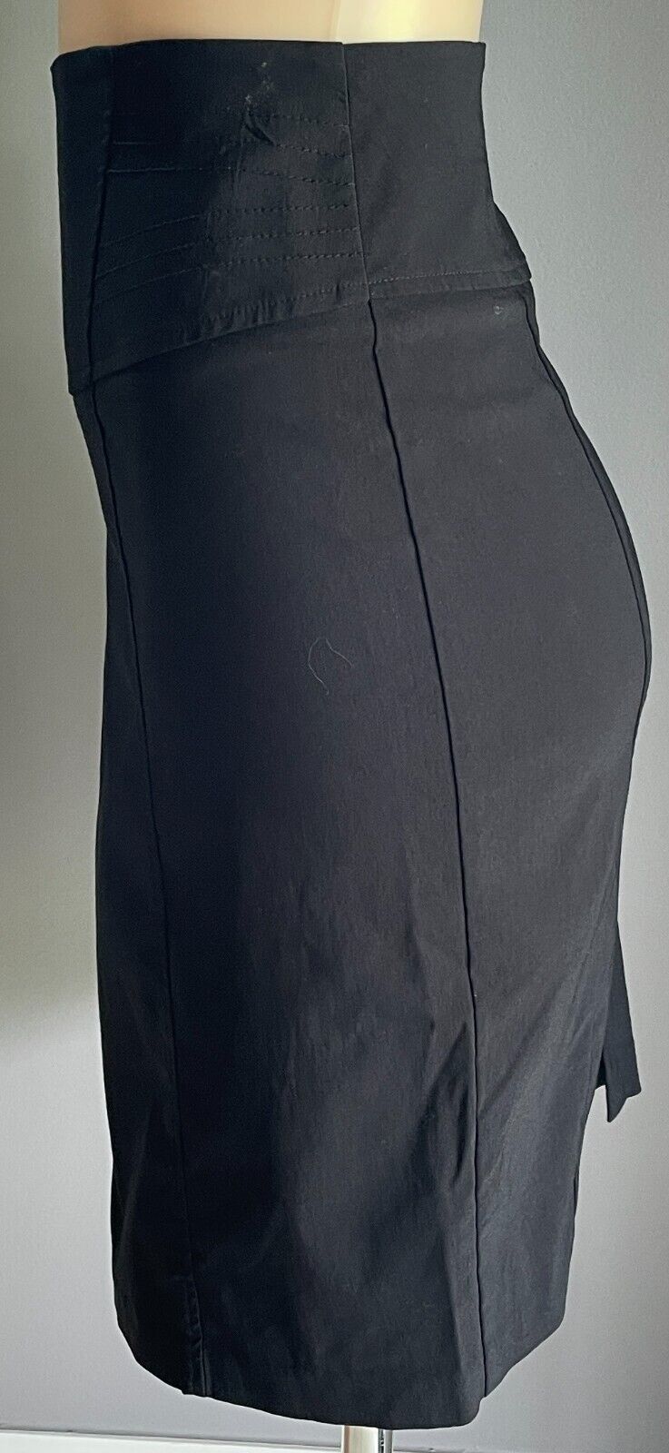 PORTMANS Skirt Black Stretch Pencil Knee Length Size 16 Classic