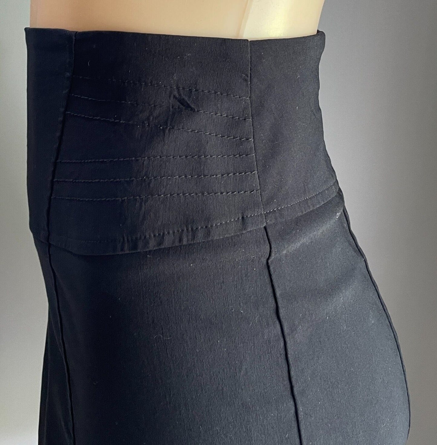 PORTMANS Skirt Black Stretch Pencil Knee Length Size 16 Classic