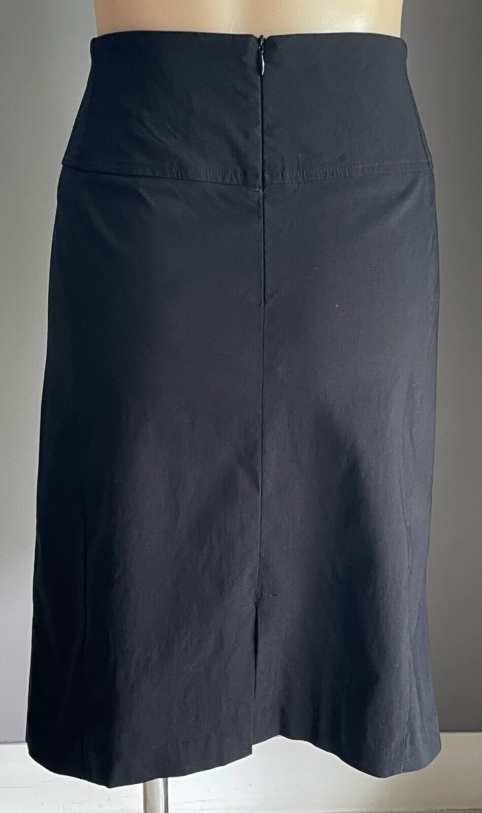 PORTMANS Skirt Black Stretch Pencil Knee Length Size 16 Classic