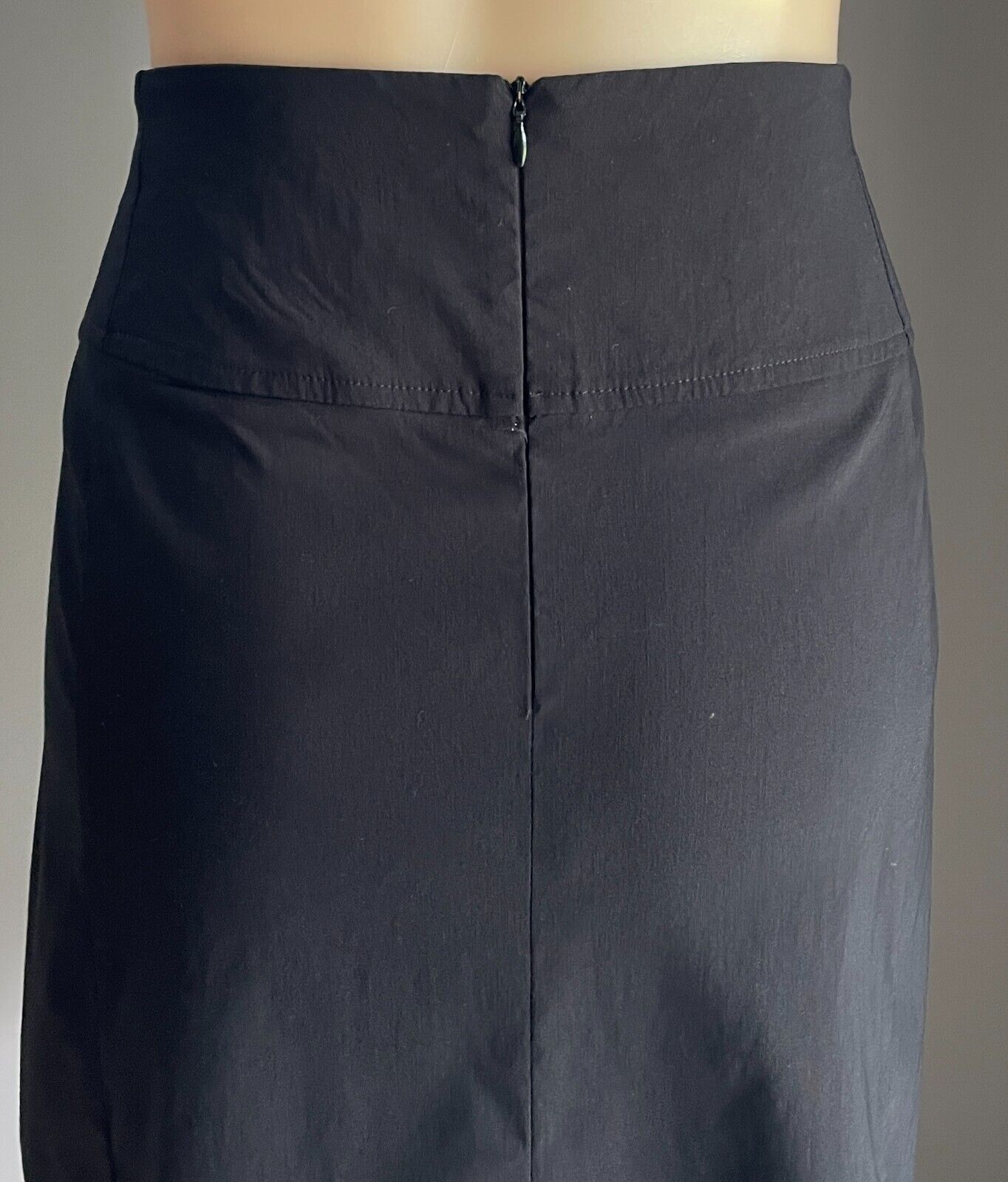 PORTMANS Skirt Black Stretch Pencil Knee Length Size 16 Classic