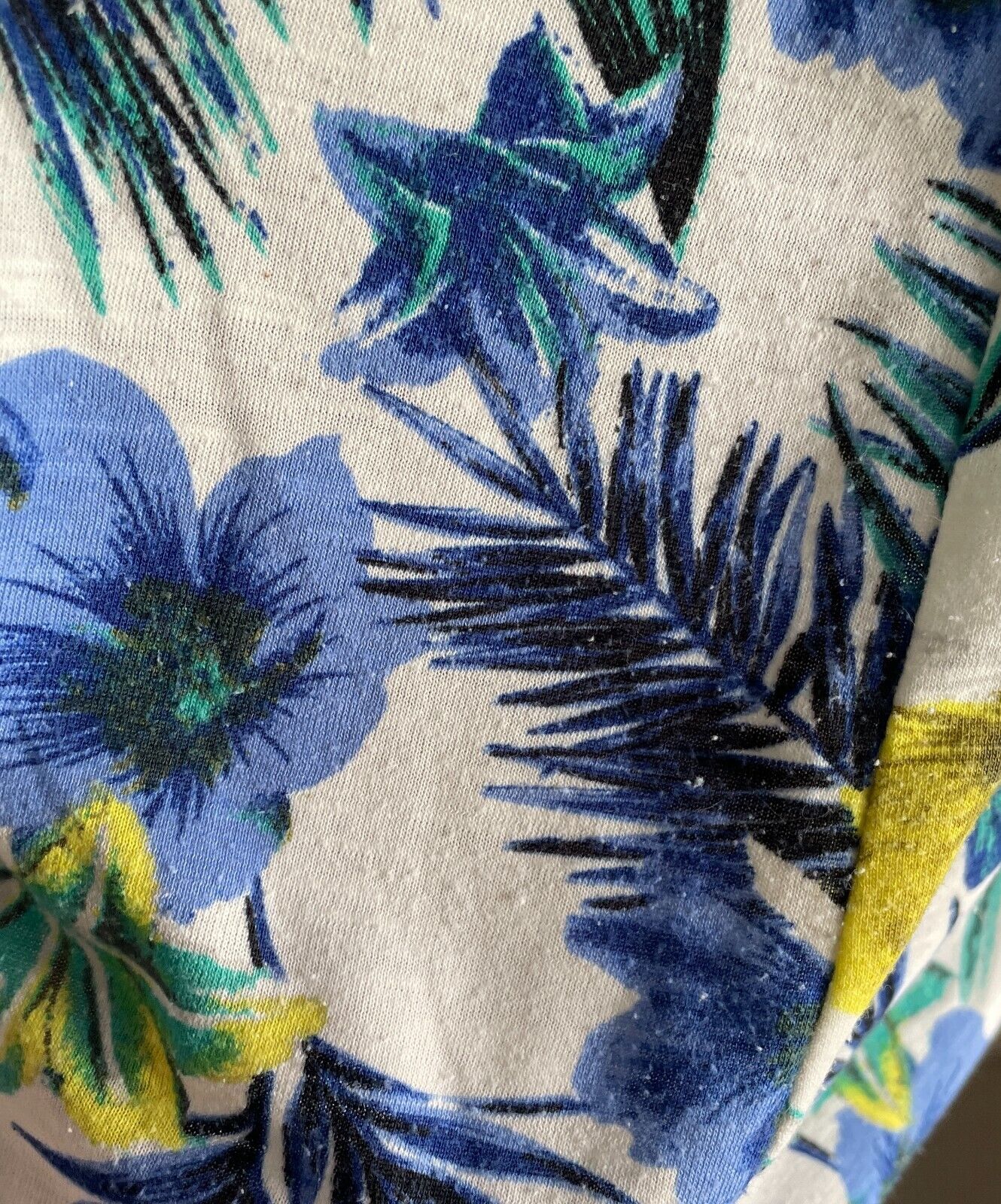 MILLERS Top Bright Multicoloured Floral Print Size 20 Crystal Trim Short Sleeve