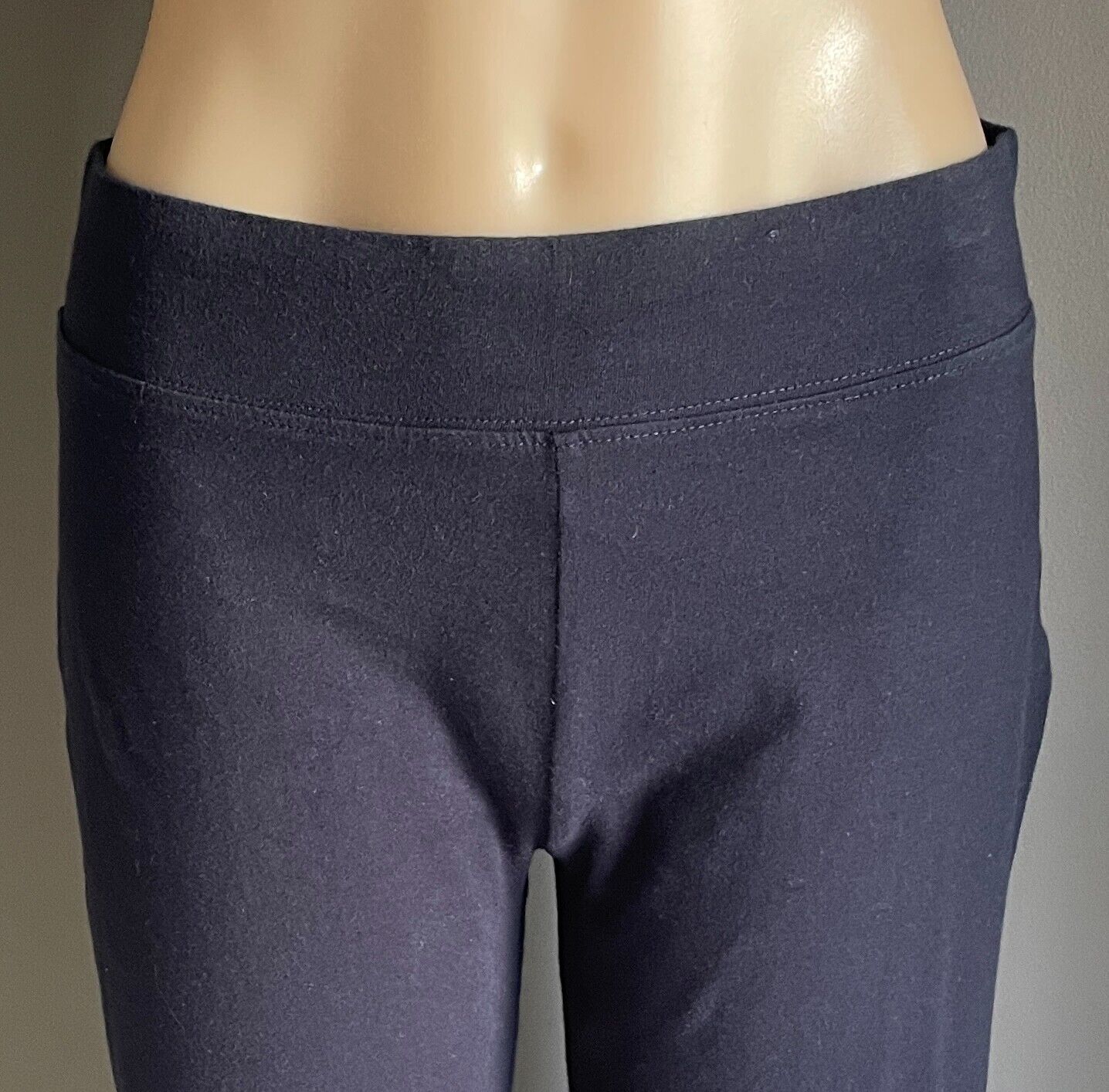 MILLERS Navy Leggings Straight Leg Size 10 Stretch Pull On Full Length NEW