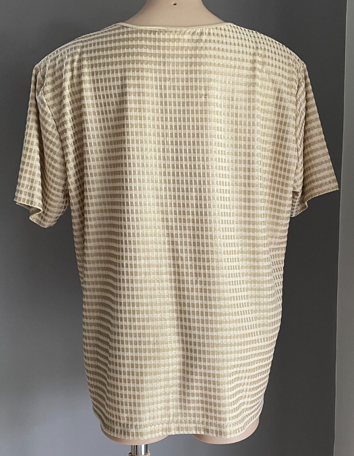 MILLERS Top Gold Square Print Short Sleeve T-Shirt Plus Size 18 Lovely!