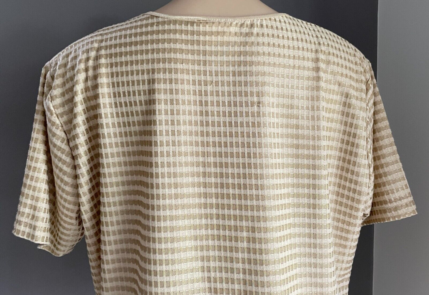 MILLERS Top Gold Square Print Short Sleeve T-Shirt Plus Size 18 Lovely!