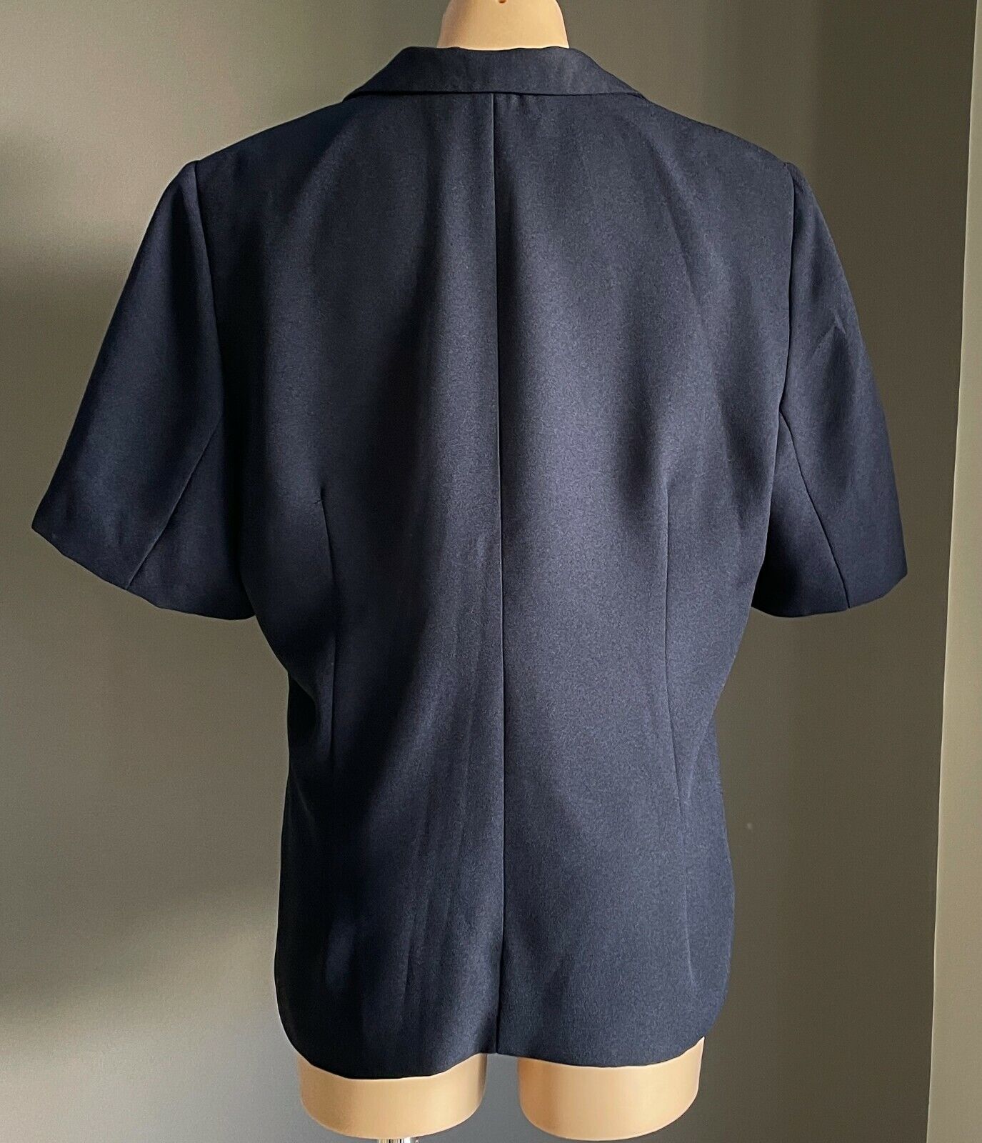 MILLERS CLASSIC WEAR Jacket Navy Blue Short Sleeve Single Breasted Size 16 (1)