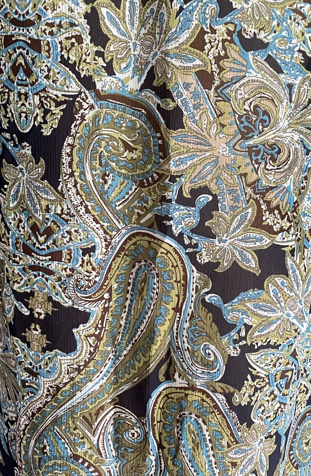 MILLERS Shirt Multicoloured Paisley Print Button Up Blouse 3/4 Sleeve Top Sz 14