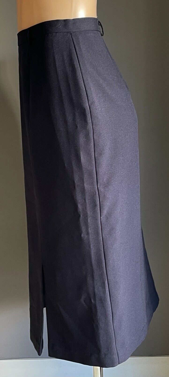 MILLERS Essentials Skirt Navy Blue Straight Midi Length Size 16 w Front Slit