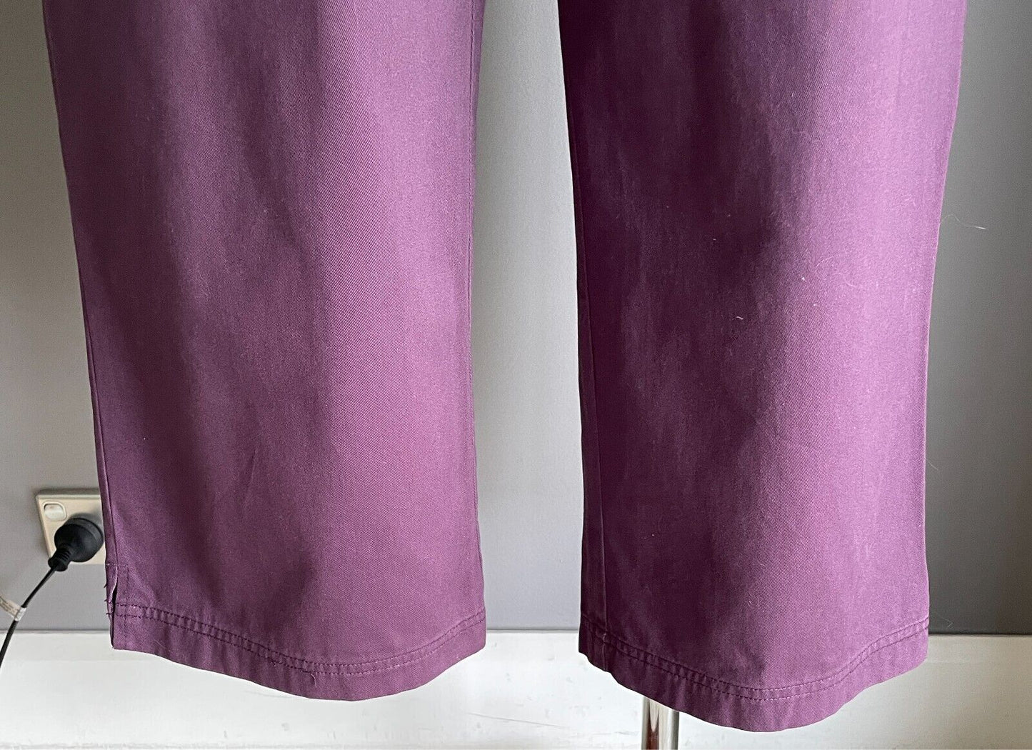 MILLERS Cropped Wide Leg Pants Purple Size 12 Cotton