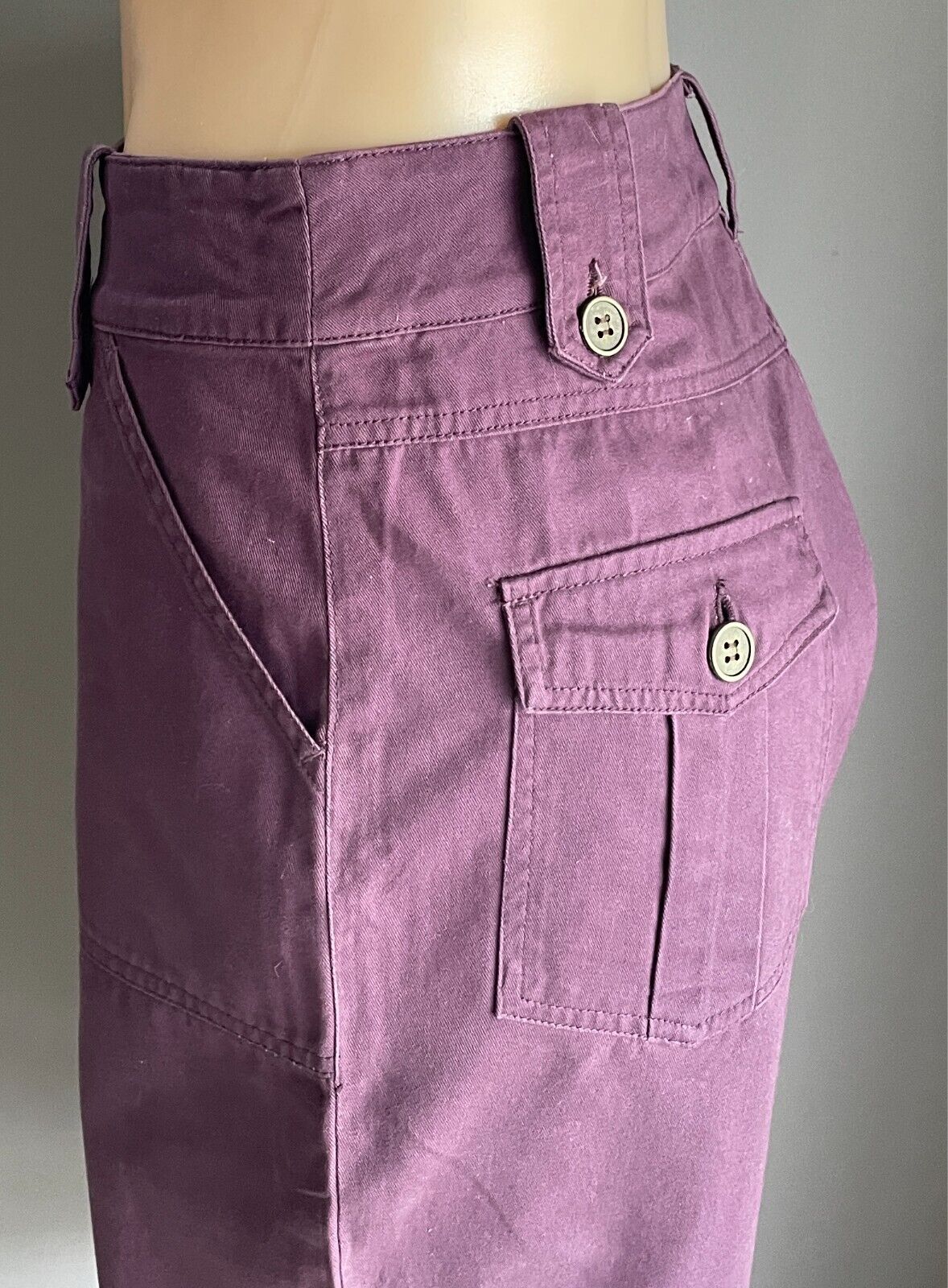 MILLERS Cropped Wide Leg Pants Purple Size 12 Cotton