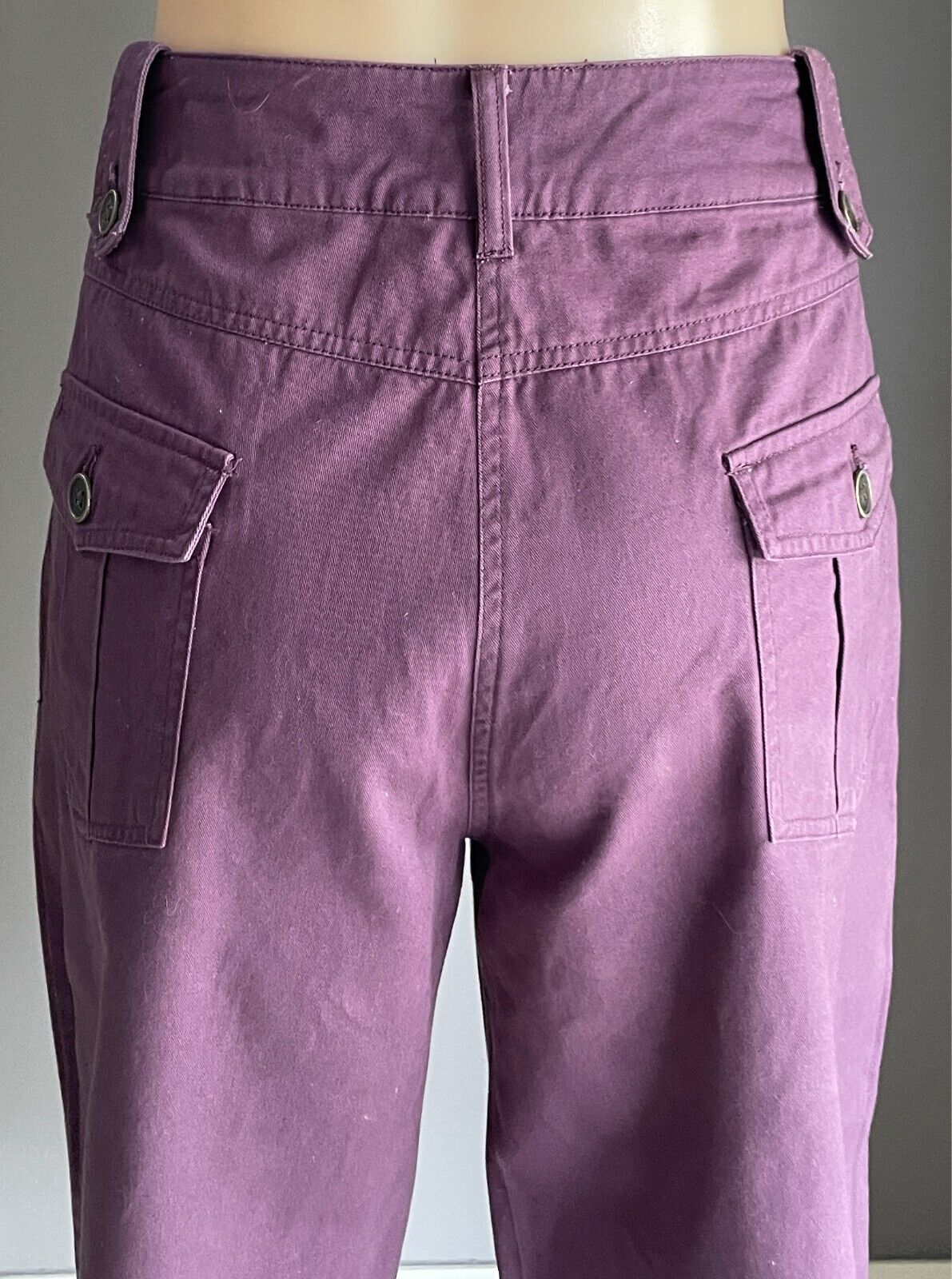 MILLERS Cropped Wide Leg Pants Purple Size 12 Cotton