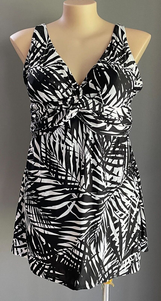MILLERS One Piece Swim Suit Black White Swim Dress Bathers Pool Beach Cruise 20