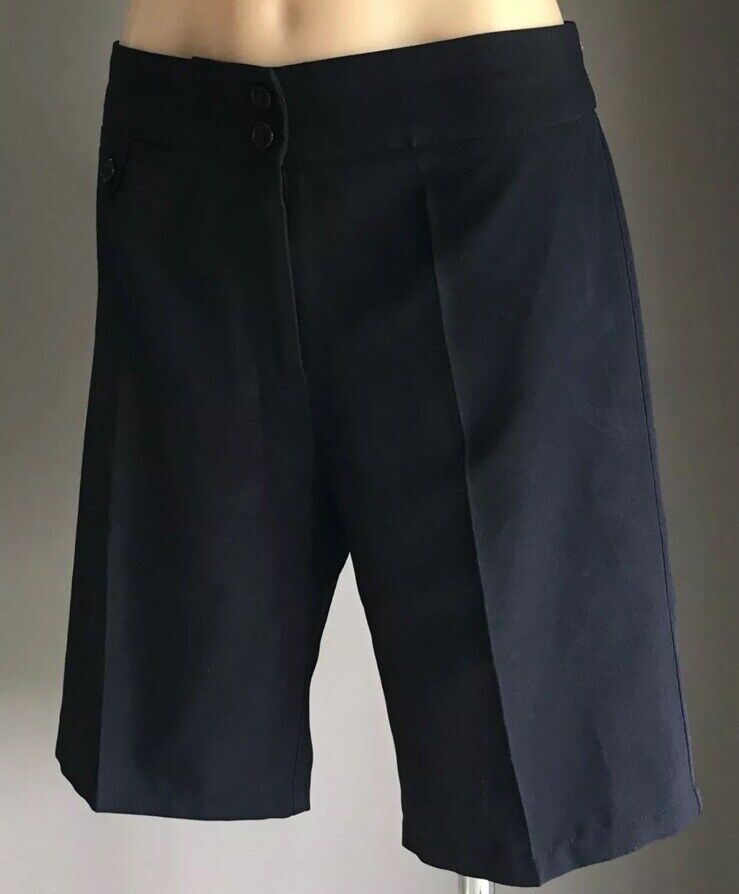 MILLERS Long Shorts Smart Casual Navy Blue Bermuda Walk Shorts Ladies Size 12