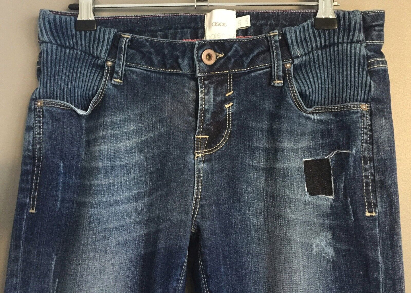 ASOS MATERNITY "Elgin" Distressed Skinny Leg Denim Jeans Ladies Size 8 NEW