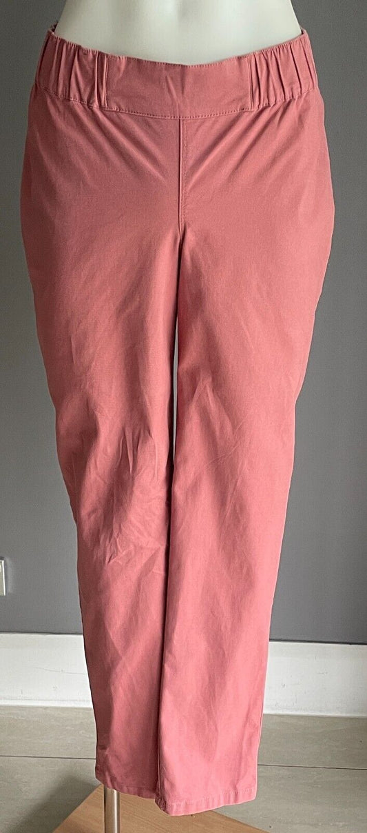 ASOS Jogger Pants Dusty Rose Tapered Leg Size 6 8 Pull On Style Cropped Length