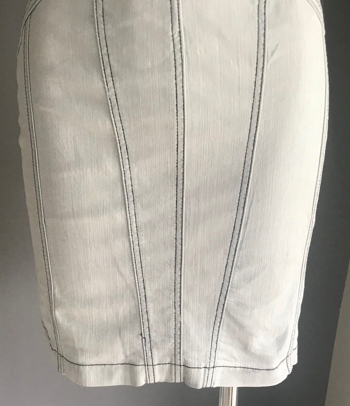 TEMT Bodycon Dress Faded Blue Denim Stretch Sleeveless Size S AU 10 Resort