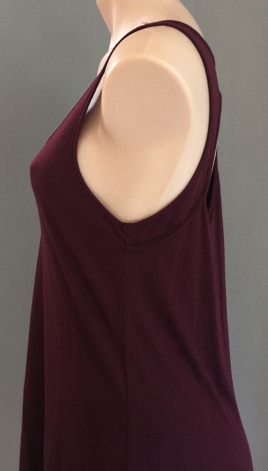 TEMT Dress Burgundy Hi-Lo Cut Out Back Dress Ladies Size M 10 Retro Chic