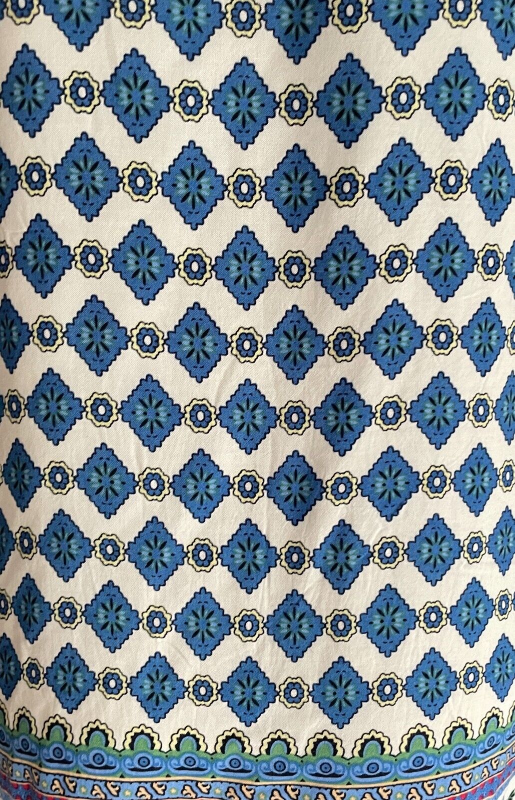 MIRACLE Cotton Shift Dress Multicolour Print Short Cuffed Sleeves Size 12 NEW