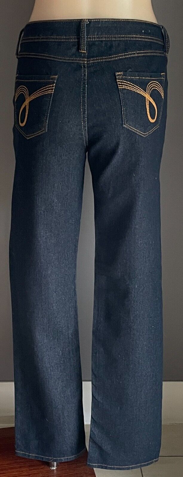 GIRL XPRESS Size 16 Jeans Dark Blue Denim Straight Leg Full Length