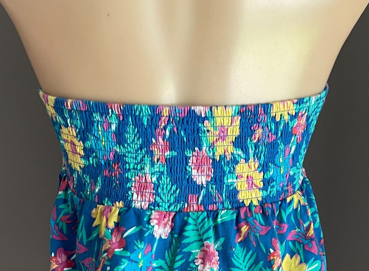 GIRL XPRESS Strapless Top Babydoll Bright MultiColoured Floral Print Size 16