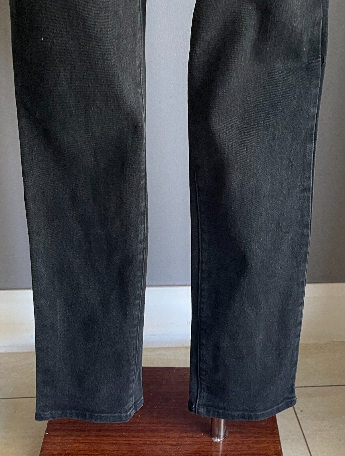 JUST JEANS Black Denim Straight Leg Full Length Jeans Ladies Size 11