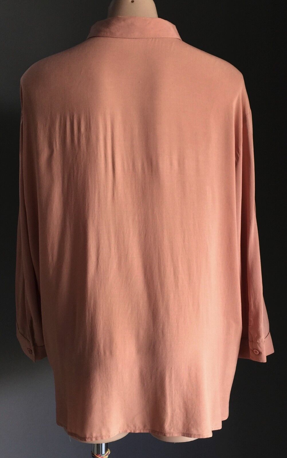 JUST JEANS Top Dusty Pink 3/4 Sleeve Button Up Blouse Shirt 3/4 Sleeve Size 16
