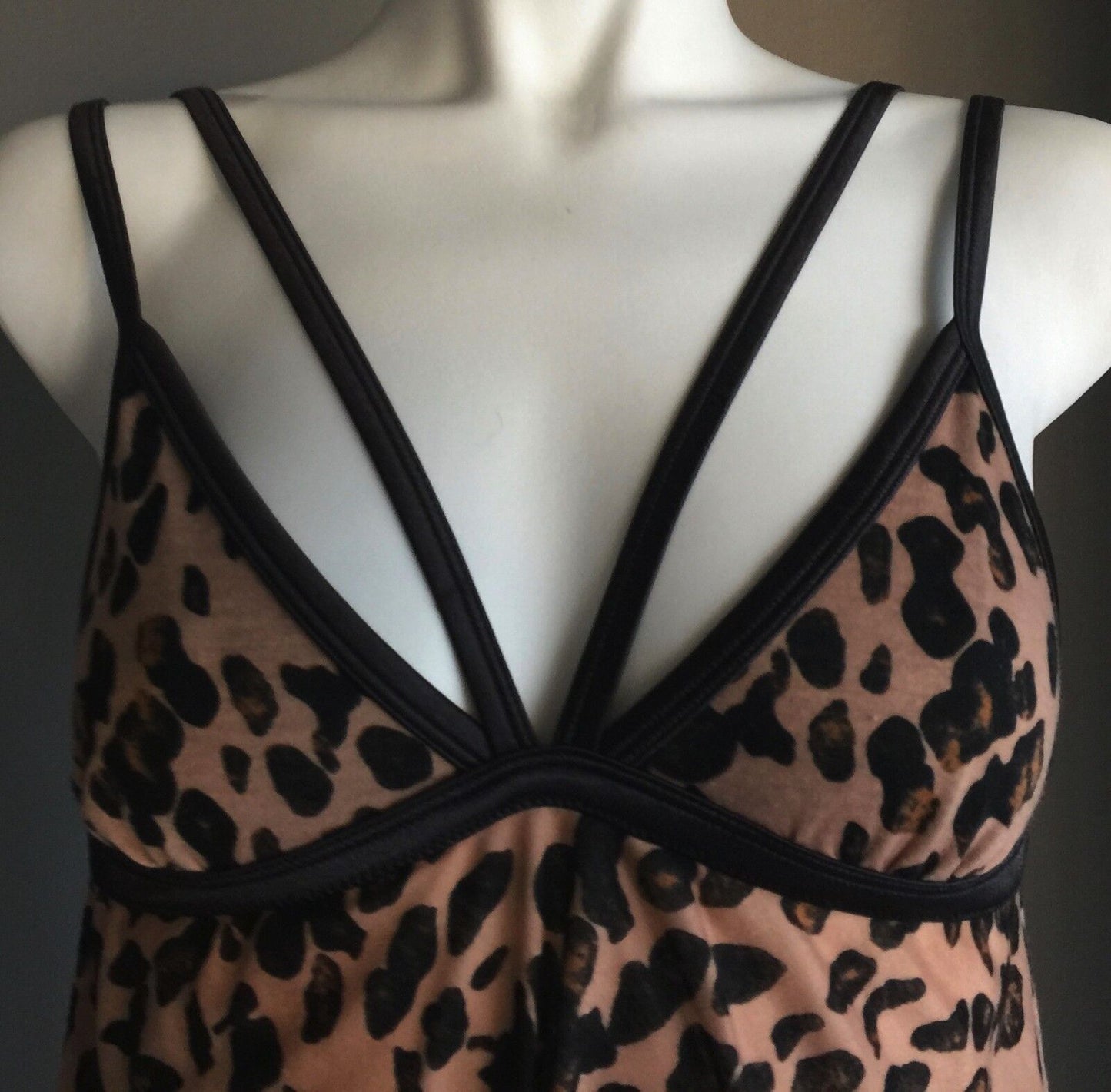 SASS & BIDE for LOVEABLE Camisole Top Strappy Leopard Print Teddy Sz 10 Sexy NEW