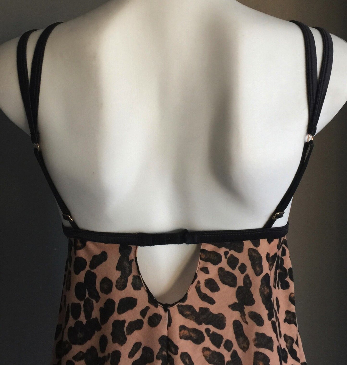 SASS & BIDE for LOVEABLE Camisole Top Strappy Leopard Print Teddy Sz 10 Sexy NEW