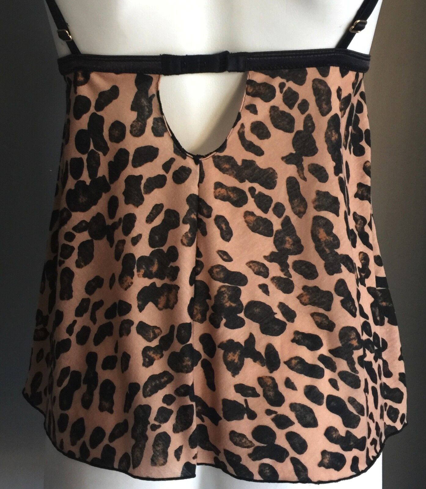 SASS & BIDE for LOVEABLE Camisole Top Strappy Leopard Print Teddy Sz 10 Sexy NEW