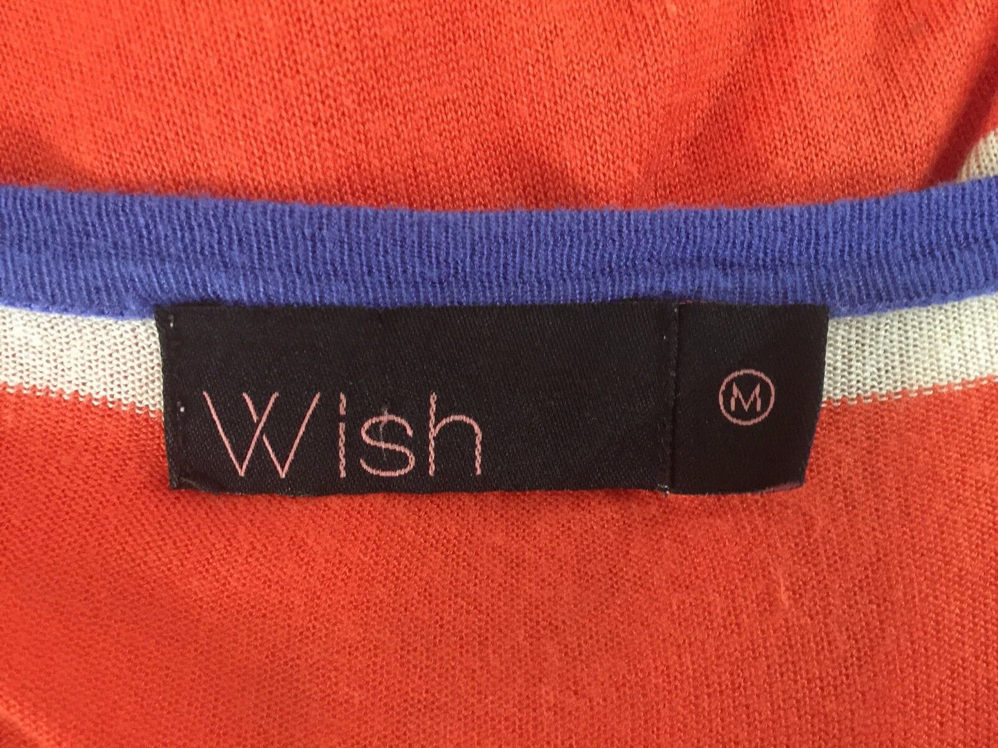 WISH Dress Bright Colour Stripe Sleeveless Sweater Vest Mini Long Top Size 12 M