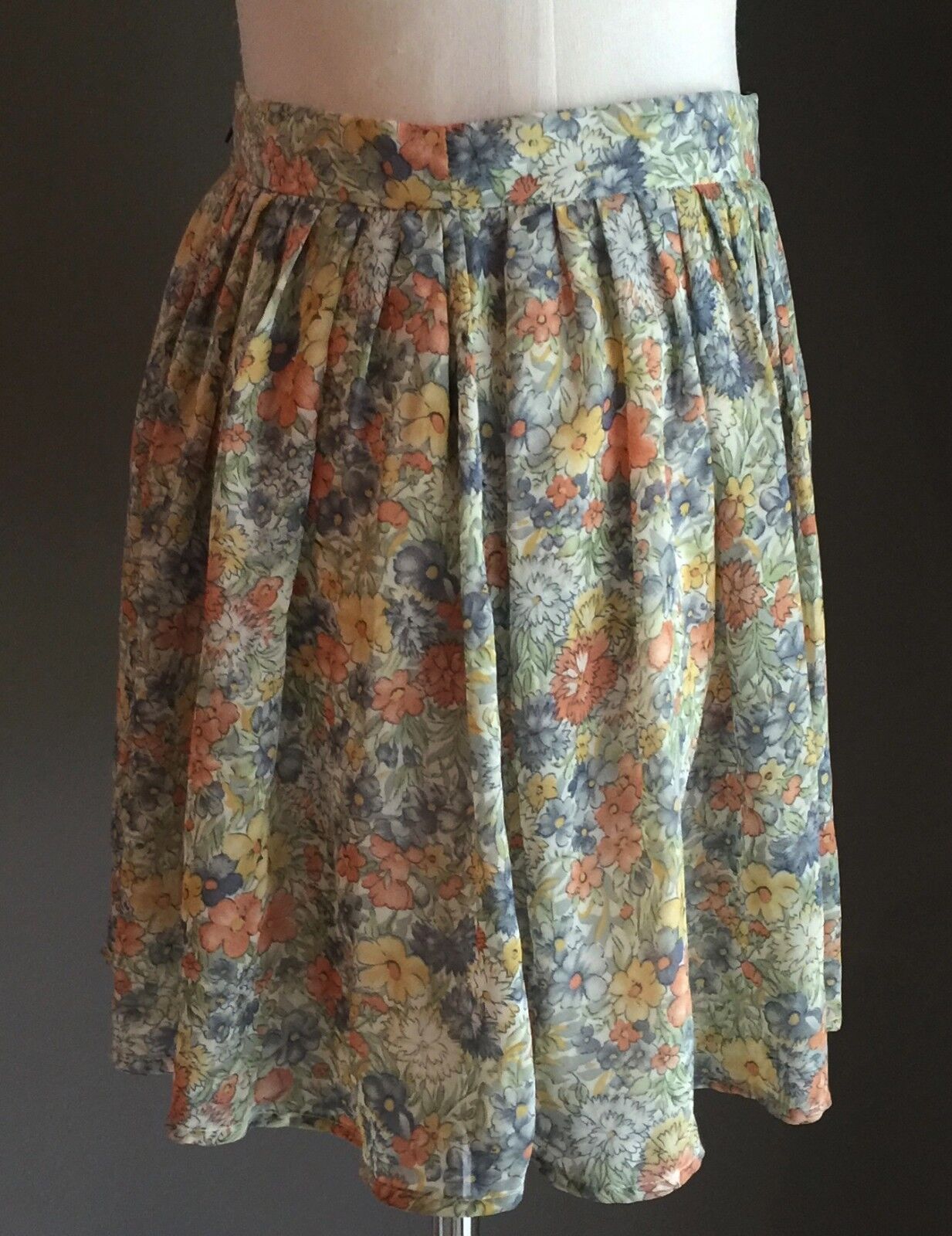 COTTON ON Skirt Floral Print Full Short Skirt Lightweight Summer Size M 8