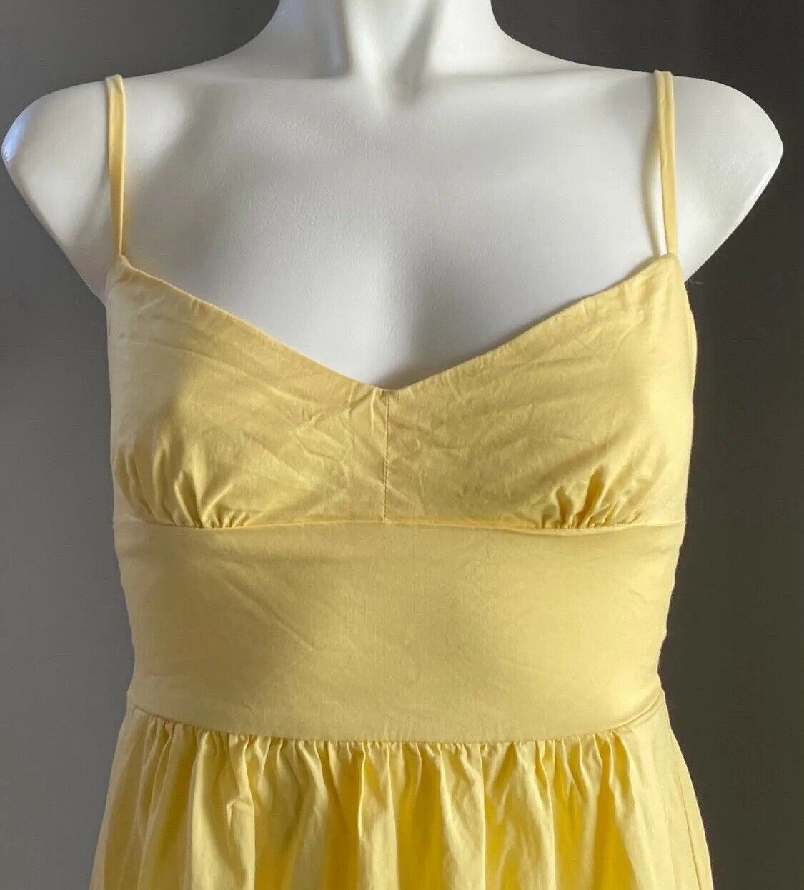 SUPRE Sun Dress Sunny Yellow Sleeveless Spaghetti Strap Ladies Size XS 8 NEW