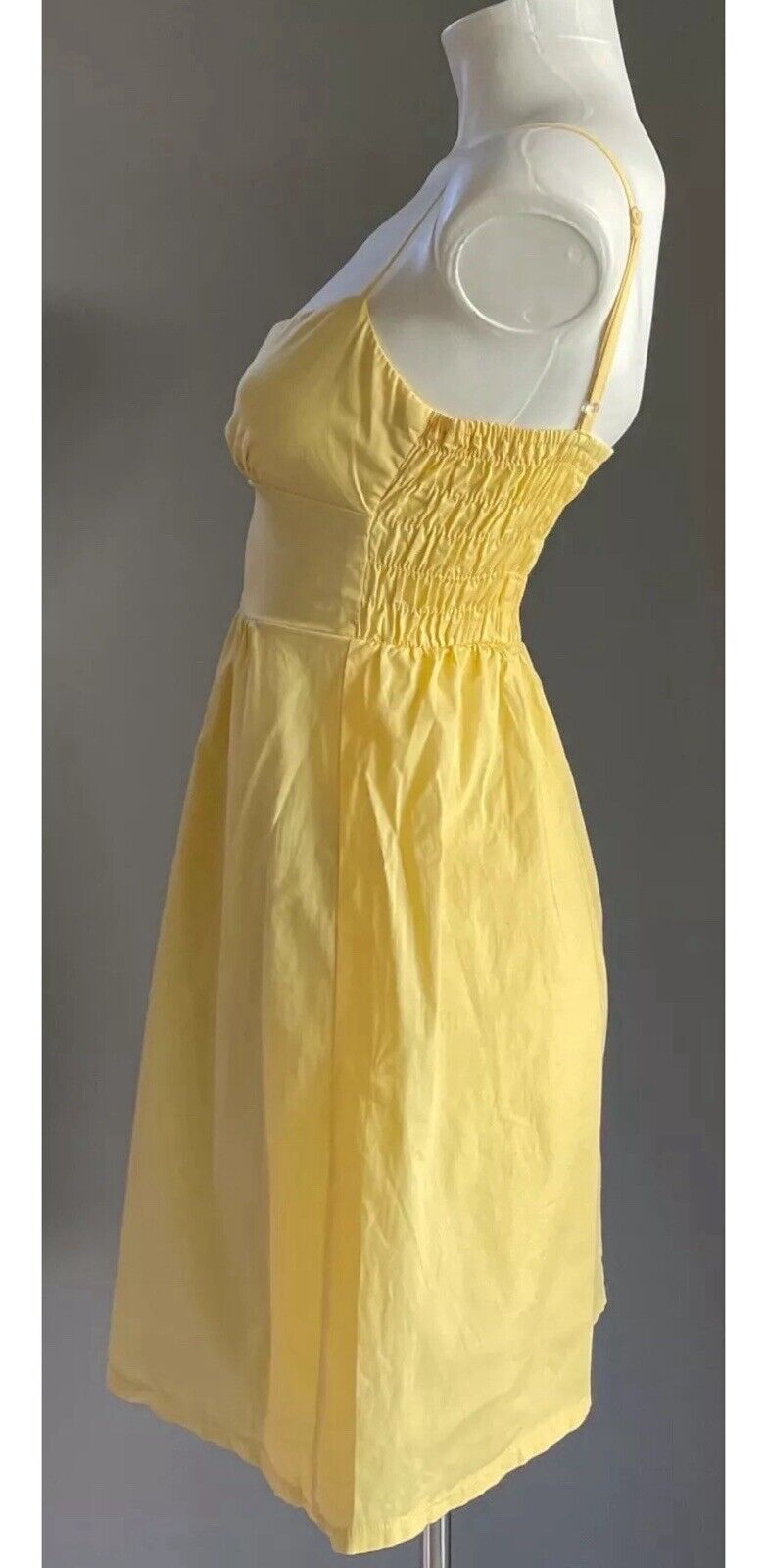 SUPRE Sun Dress Sunny Yellow Sleeveless Spaghetti Strap Ladies Size XS 8 NEW