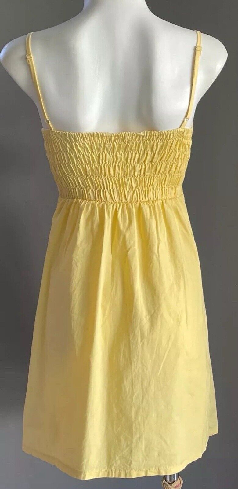 SUPRE Sun Dress Sunny Yellow Sleeveless Spaghetti Strap Ladies Size XS 8 NEW