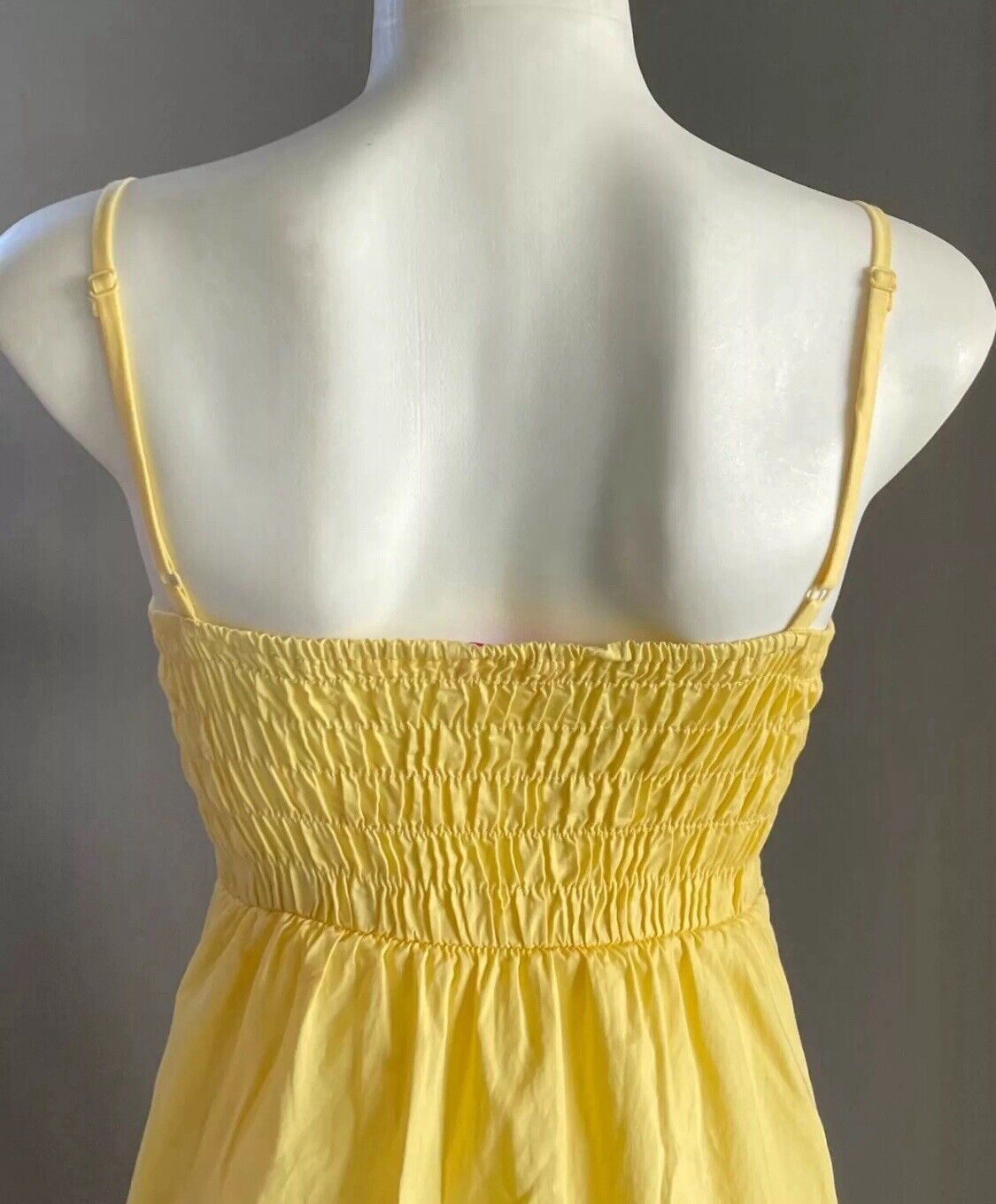 SUPRE Sun Dress Sunny Yellow Sleeveless Spaghetti Strap Ladies Size XS 8 NEW